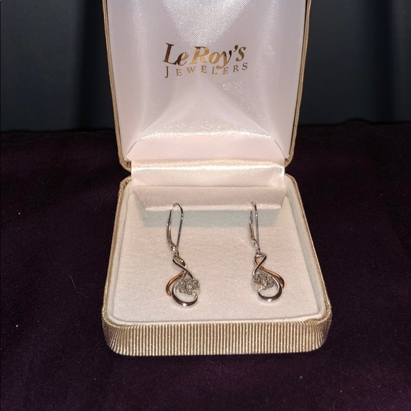 leRoys’s jewelers Jewelry Leroys Infinity With Flower Earrings